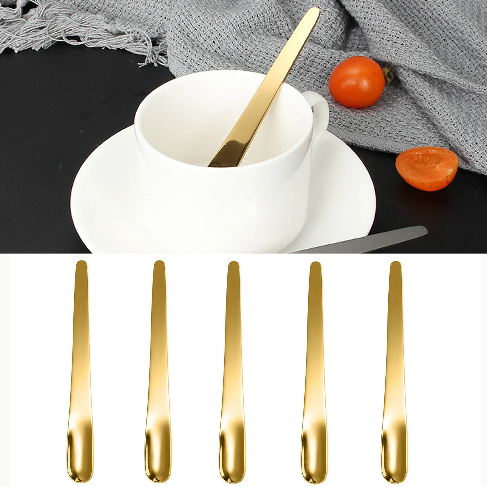 5PCS Coffee Spoon Stainless St - Kitchen Appliances Electronics review and price