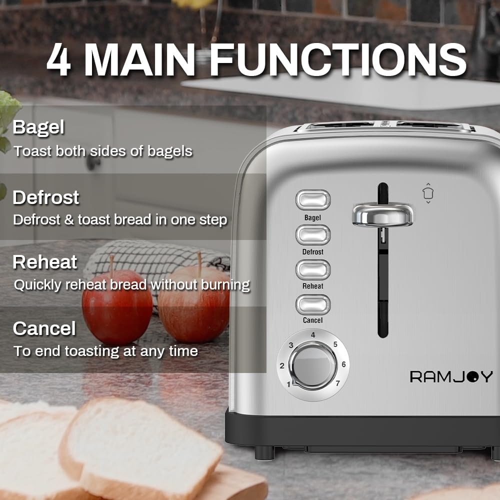 Extra Wide Slot 2 Slice Toaste - Toaster 4 Slice review and price