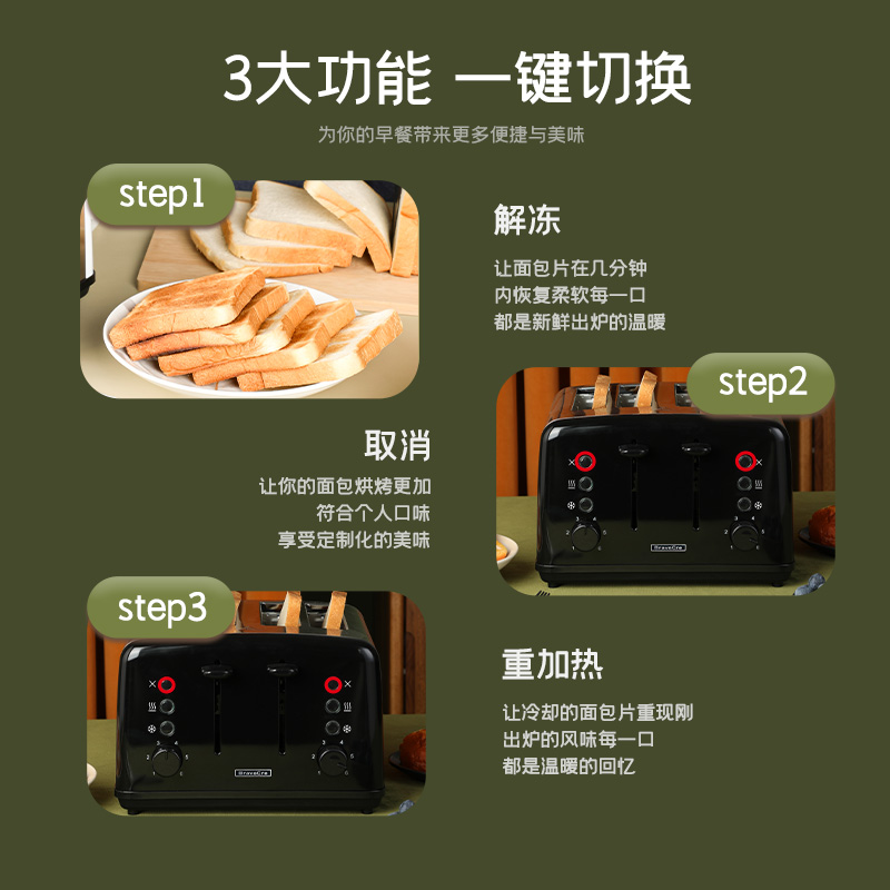 4-Slice Stainless Steel Automa - Toaster 4 Slice review and price